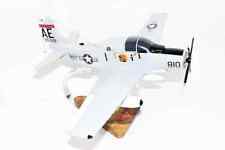 VAW-33 Nighthawks EA-1F Model, AD5Q,  Navy, 1/33 Scale Model, Mahogany picture