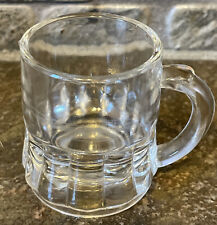 Vintage Federal Glass Clear Mug Toothpick/Shot Glass picture