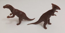 Marx 2nd Series Dinosaurs Recast Brown Plastic Prehistoric Playset Set of 2 picture