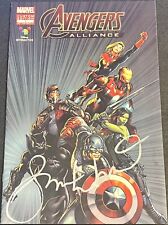 Marvel Comics AVENGERS ALLIANCE #1 PROMO 2016 Signed by Cover Artist SAM WOOD VG picture