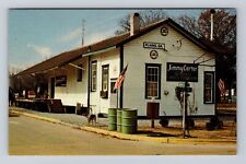 Plains GA-Georgia, Old Railroad Depot used by President Antique Vintage Postcard picture