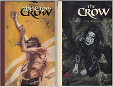 Image LOT (2) J. O'Barr's The Crow Book 1 & 2 TPB GN Vengeance Evil Beyond Reach picture