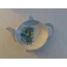R. Voland Blue Flowers Teapot Teabag Holder picture