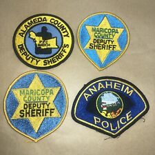 POLICE PATCH 4 LOT Alameda County Deputy Sheriff California CA Maricopa Anaheim picture