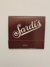 Rare Sardis Restaurant, New York City Matchbook Matches - NYC Broadway Theater  picture