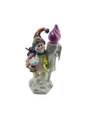 2004 Vanmark Christmas Ceramic Light Up Snowman Figure Statue w Cord picture