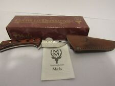 Muela Colibri Fixed Sporting Knife Guthook Blade Redwood Handle W/Sheath picture