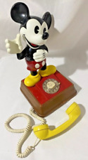 Vintage 1970's Mickey Mouse Rotary Standing Dial Phone Walt Disney Productions picture