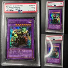 Yu-Gi-Oh PSA 9 Gatling Dragon - 1st Edition - Asian English - FET-AE035 - Mint picture