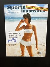 Babette March Rare auto signed 1st SI swimsuit cover 8x10 photo Beckett BAS picture