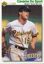 132 ANDY VAN SLYKE PITTSBURGH PIRATES BASEBALL CARD UPPER DECK 1992 picture