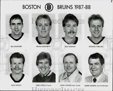 1987 Press Photo Boston Bruins Hockey Player & Staff Headshots - srs01719 picture
