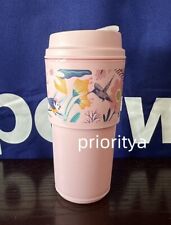 Tupperware ECO To Go Travel Cup Tumbler 16oz Blushing Meadow Pink New picture