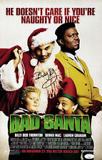 Billy Bob Thornton Signed 11x17 Bad Santa Movie Poster Photo JSA picture