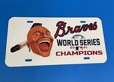 Atlanta Braves 2021 World Series Champions Aluminum License Plate  picture