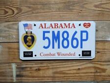 Alabama Expired 2020 Combat Wounded License plate 5M86P picture
