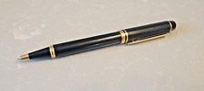 Waterman Made in France Black and Gold Ball point pen Black Ink 43.8Gr #8040 picture