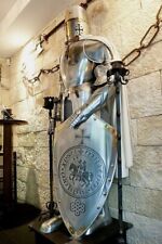 Medieval Suit Of Armor Knight Larp Templar Costume Crusader Full Body Armor War picture