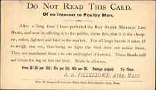 Reverse Psychology in Advertising DO NOT READ THIS CARD Ayer MA Poultry PC picture