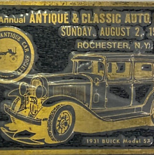 1981 Rochester Antique Car Show AACA 1931 Buick Model 57 Genesee Valley Plaque picture