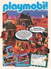 Playmobil Saloon Sheriff Western Ad 1990S Vtg Print Ad 8X11 Wall Poster Art picture