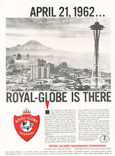 1962 Royal Globe Insurance Seattle Needle Vintage Advertisement Print Ad J477 picture