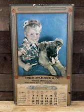 Vintage 1955 Joseph Strausser & Co. “General Merchandise” Calendar picture