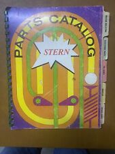 Stern PARTS CATALOG Manual for PINBALL & ARCADE GAMES- good used original picture