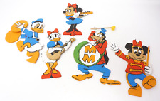 Vintage Mickey Mouse Marching Band Wood Cutouts 1976 6