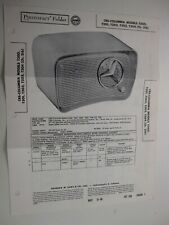 1950's Sams Photofact CBS-COLUMBIA Model T200  T201  T202  T203  T204 (Ch. 216) picture