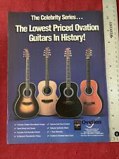 Ovation Celebrity Series Acoustic Guitars 1985  Print Ad picture
