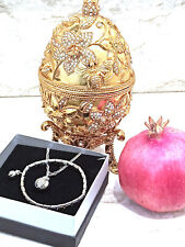 Christmas gift for wife Pomegranate Faberge Exquisite SET 24k GOLD HMDE 10ct  picture