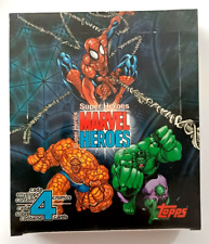 2001 MARVEL HEROES Cards Topps Brazil - BOX (24 SEALED PACK) Spider-Man X-Men picture