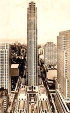 RPPC RCA Building Rockefeller Center In New York City REAL Photo VTG Postcard picture