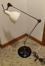 Thomas O'Brien Vintage Modern Adjustable Lamp / Light White Cone Shade NICE picture