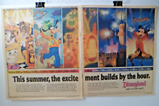 June 14, 1992 FANTASMIC Summer Time at Disneyland -LA Times Newspaper 2-page Ad picture