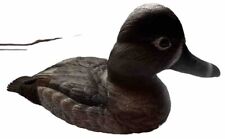 Hand Carved Wooden Duck Wood Duck Decoy Signed. picture