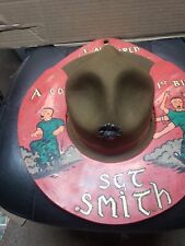  USMC Drill Sgt Campaign Lid  W/ Custom Display Military Vintage picture
