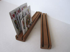 SET OF TWO / Playing Card Holder/ Rack picture