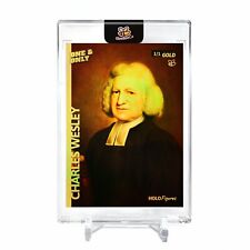 CHARLES WESLEY Prolific Hymn Writer Holo Gold Card 2023 GleeBeeCo #CHPR-G 1/1 picture