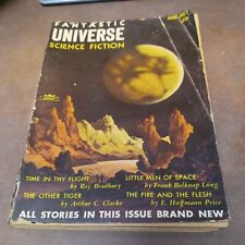 Fantastic Universe Science Fiction #1 7/1953 Pulp Alex Schomburg ray bradbury picture