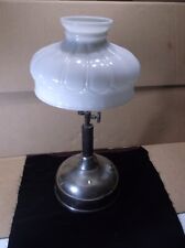 ANTIQUE COLEMAN QUICK LITE KEROSENE LANTERN LAMP & MILK GLASS SHADE picture