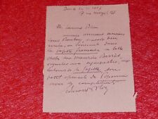 Letter Signed Autograph Edmond Pestle (Writer Poet) 1927 picture