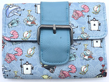 Loungefly Alice in Wonderland Buckle Wallet Chesire Cat Queen Hearts Blue picture