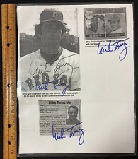 Vintage MLB Baseball player Mike Torrez hand signed x3 coa jsa available CF picture