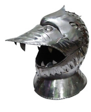 Medieval Armor Fantasy Helmet Closed Dragon Armor Steel Helmet Costume. picture