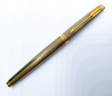 Rare Ver PARKER 75 Vermeil GOLD Plated STERLING SILVER 925 Fountain pen 14k 585 picture