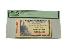 1960 Democratic National Convention Full Work Ticket Session 2 John Kennedy PCGS picture