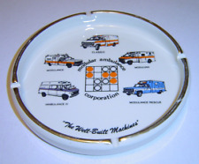 Vintage Modular Ambulance Corporation Round Ashtray The Well Built Machines Rare picture