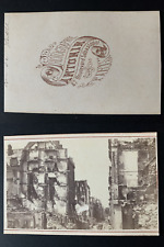 Antonin, Paris, la rue de Lille destroyed in 1871 Vintage albumen print CDV.  T picture